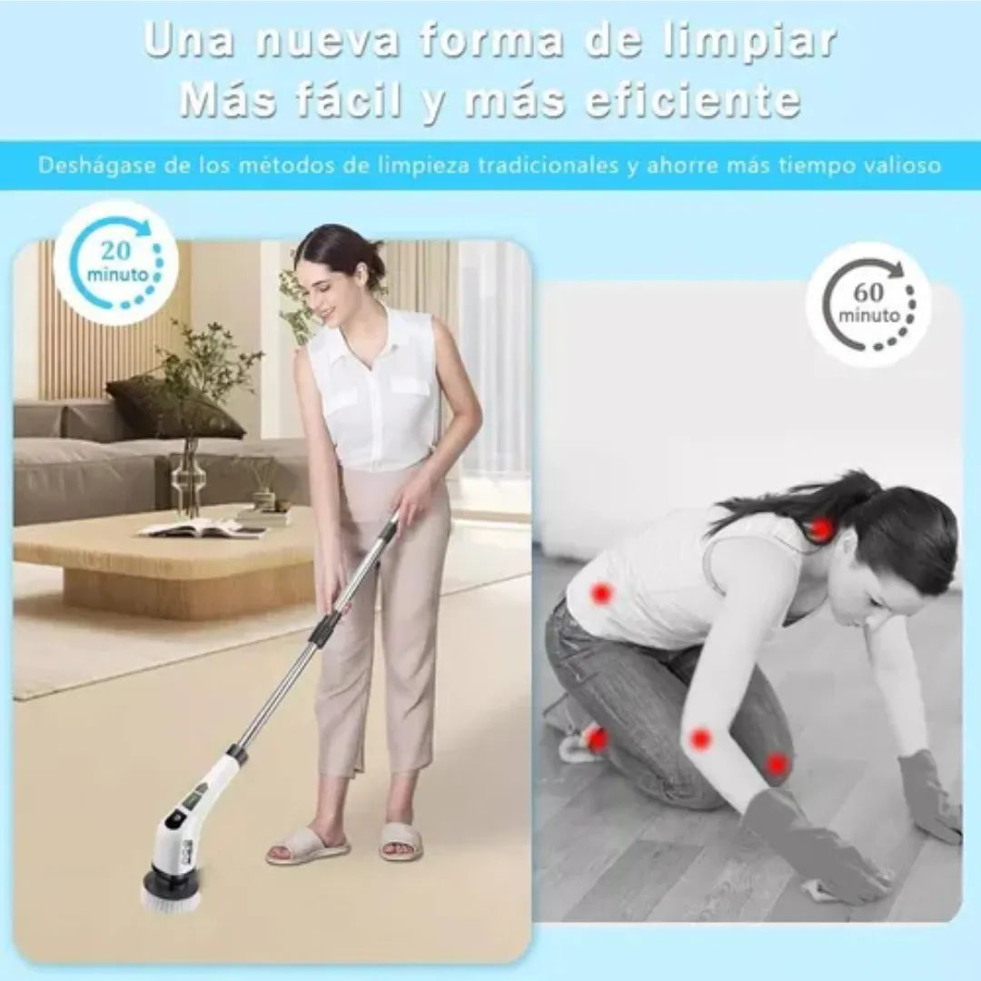 CEPILLO DE LIMPIEZA 9 EN 1 MULTIUSOS ELECTRICO 🫧+ ENVIO GRATIS 🎁