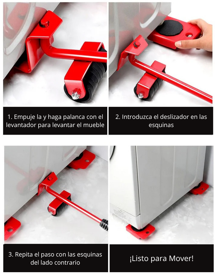 Mueve muebles pesados sin esfuerzo – ¡Levanta hasta 300 kg al instante! + ENVIO GRATIS 🎁